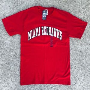 NWT Miami University RedHawks Oxford Ohio shirt S Unisex